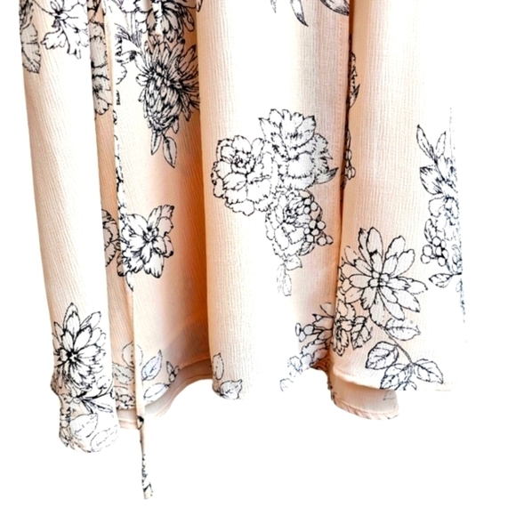 NWT Lush Blush Pink Floral Print Wrap Dress from Nordstrom's, Size Large - Picture 7 of 13